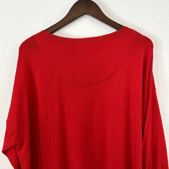 LAUREN RALPH LAUREN Twofer Red Sweater Size 14 Preppy Classic Business Casual - Picture 6 of 10
